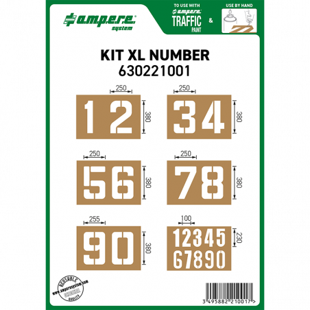 KIT XL NUMBERS