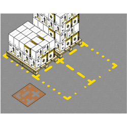 ampere reusable floor stencils - Pallet Marker
