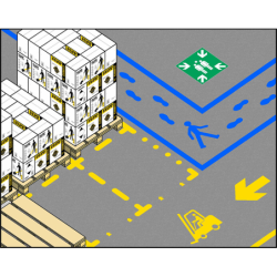 ampere reusable floor stencils - industry  kit
