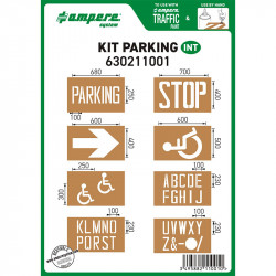Stencils for car park floormarking