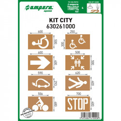 ampere reusable floor stencils - kit city
